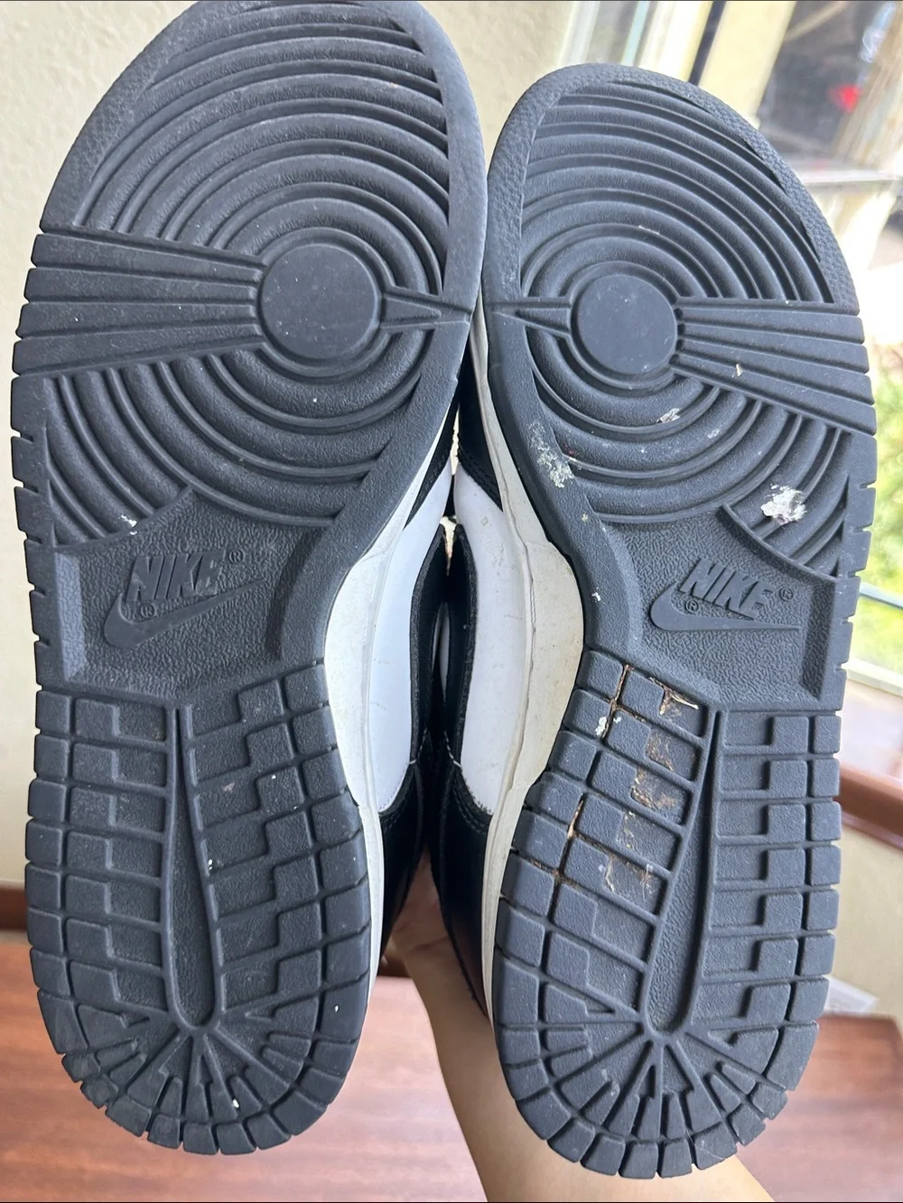 Nike Black and White Low-Top Sneakers with Black Laces